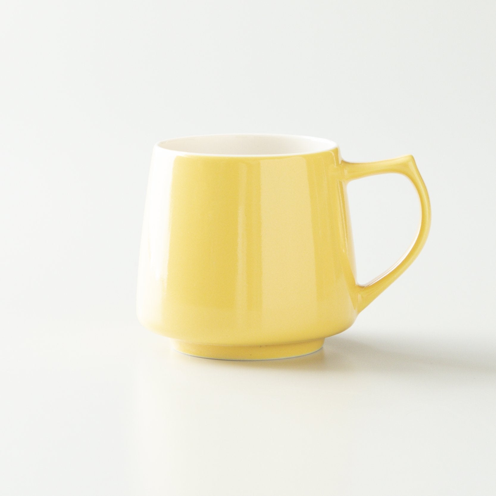 Yellow mug on a white background #yellow