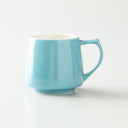 Blue mug on a white background #turquoise