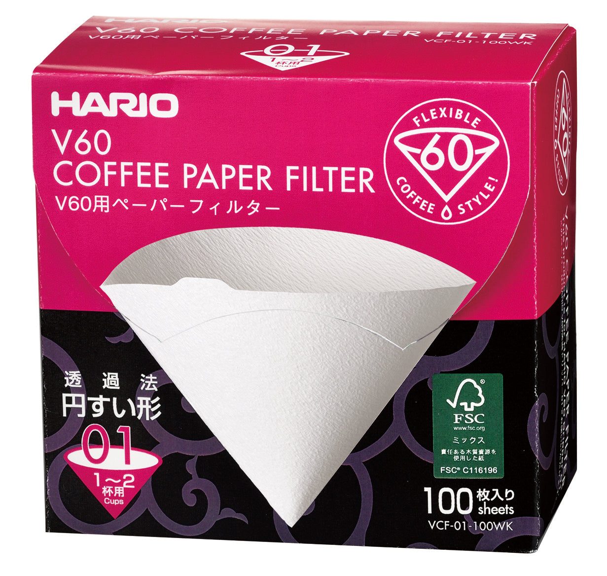 V60 Filters 100 stuks